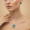 Oceanic Embrace Starfish Pendant Set