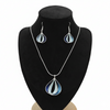 Oceanic Swirl Enamel Pendant Set