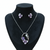 Violet Bloom Pearl Elegance Pendant Set