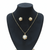 Elegant Pearl & Zirconia Pendant Set