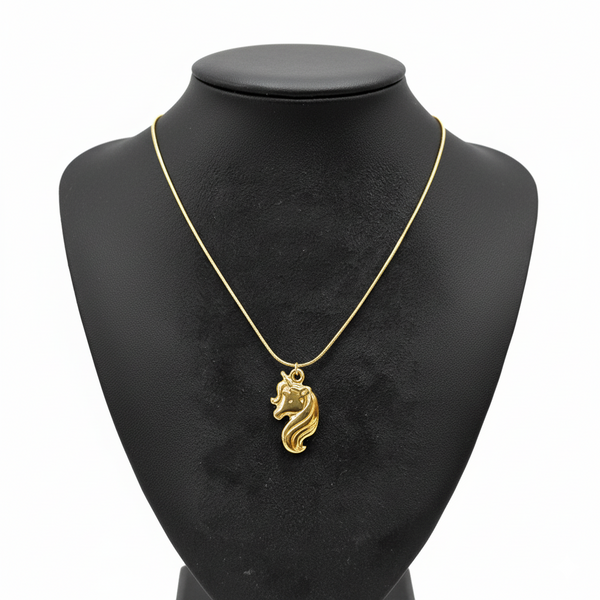 Golden Majesty Unicorn Necklace