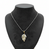 Dual-Tone Leaf Necklace