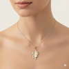 Dual-Tone Leaf Necklace