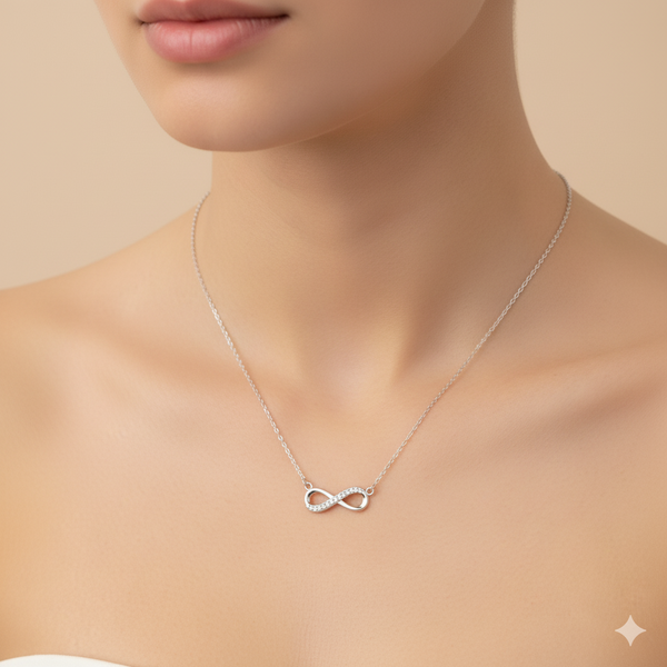 Eternal Sparkle Infinity Necklace
