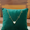 Aura Heart Dainty Gold Necklace