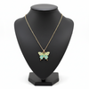Enchanted Emerald Butterfly Necklace