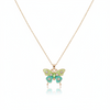 Enchanted Emerald Butterfly Necklace