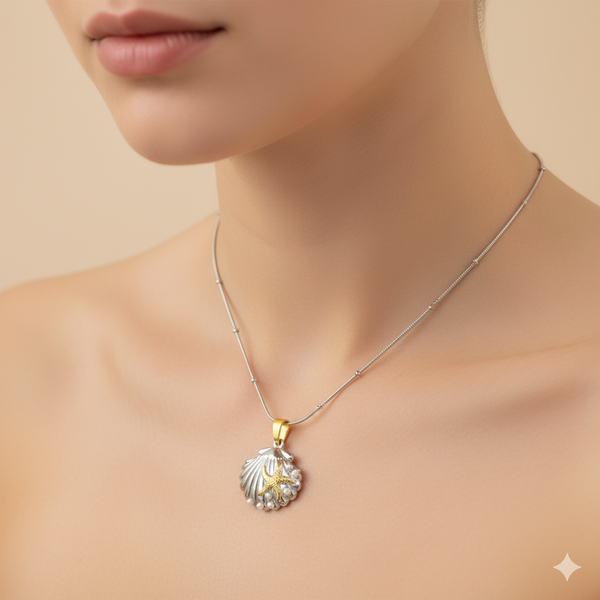 Pearl & Starfish Necklace