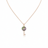 Enchanted Key Multicolor Gemstone Necklace