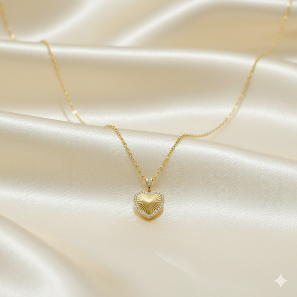 Heartbeat Gold & Diamond Necklace