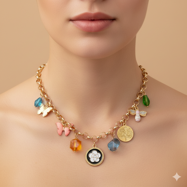 Vibrant Legacy Charm Necklace