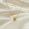 Intertwined Embrace Gold Necklace