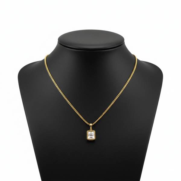 Radiant Cube Crystal Necklace