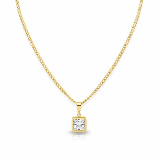 Radiant Cube Crystal Necklace