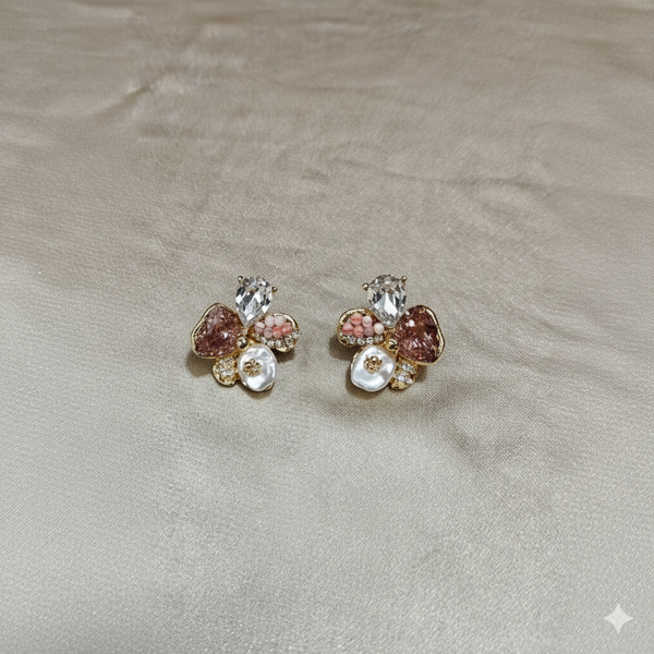 Aurora Bloom Cluster Earrings