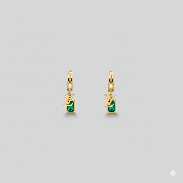 Emeraude Lumière Dangle Earrings