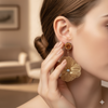 Golden Bloom Drop Earrings
