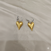 Golden Heart Drops Earrings
