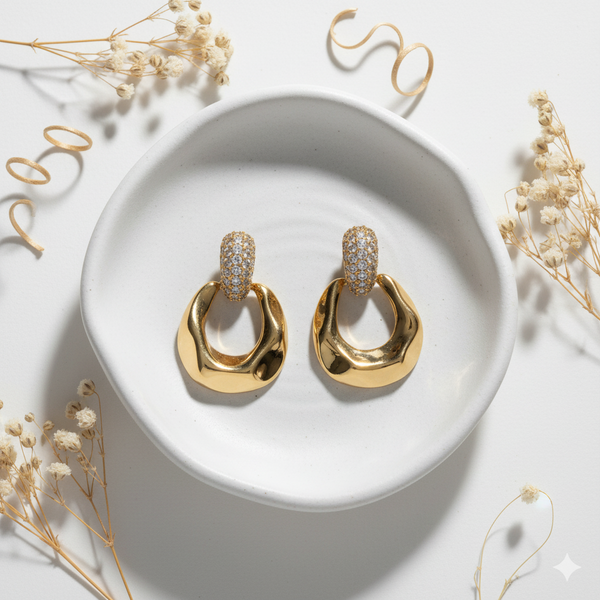 Radiant Orbit Drop Earrings