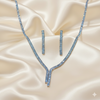Cascade Blue Lariat Pendant Set