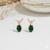 Emerald Muse Fairy Drop Earrings