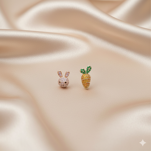 Carrot & Bunny Earrings