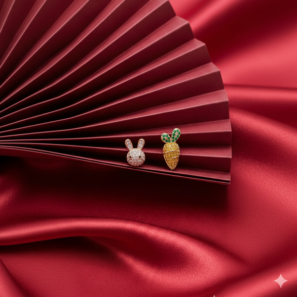 Carrot & Bunny Earrings