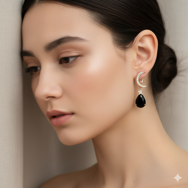 Celestial Charm Teardrop Earrings