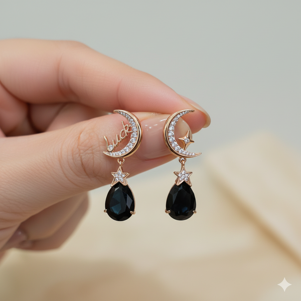 Celestial Charm Teardrop Earrings
