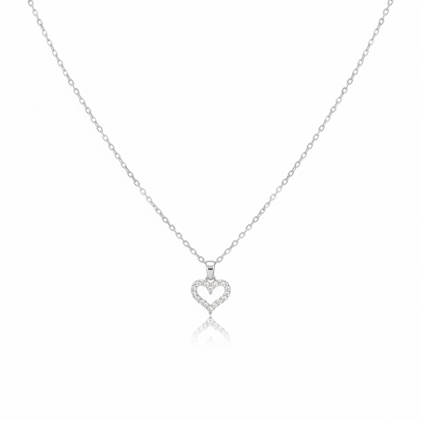 Luminous Heart Sparkle Necklace