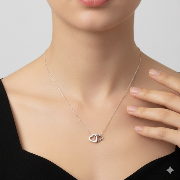 Hearts Interlocked Necklace