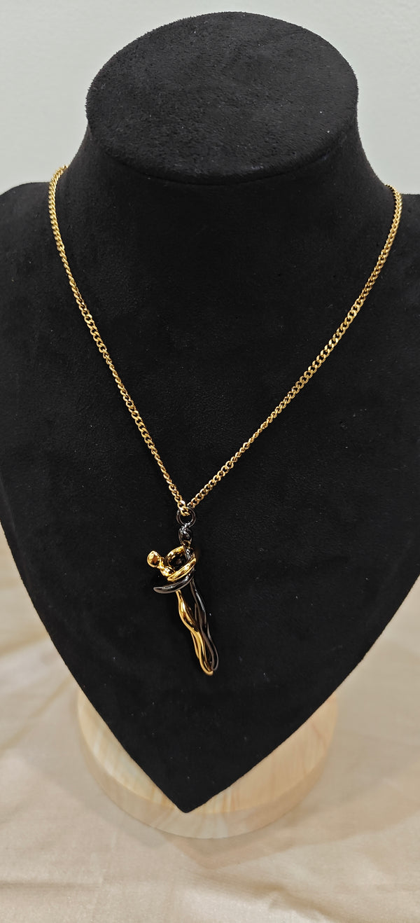 Eternal Embrace Couple Necklace