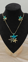 Oceanic Embrace Starfish Pendant Set