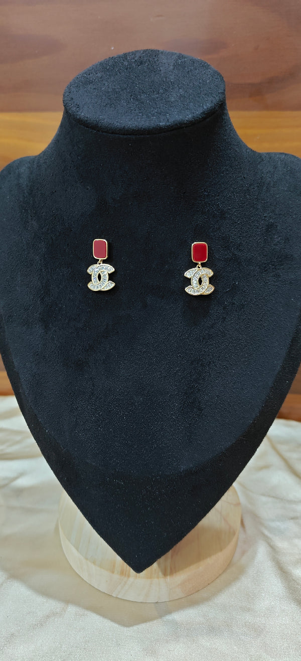 Ruby Radiance Drop Earrings