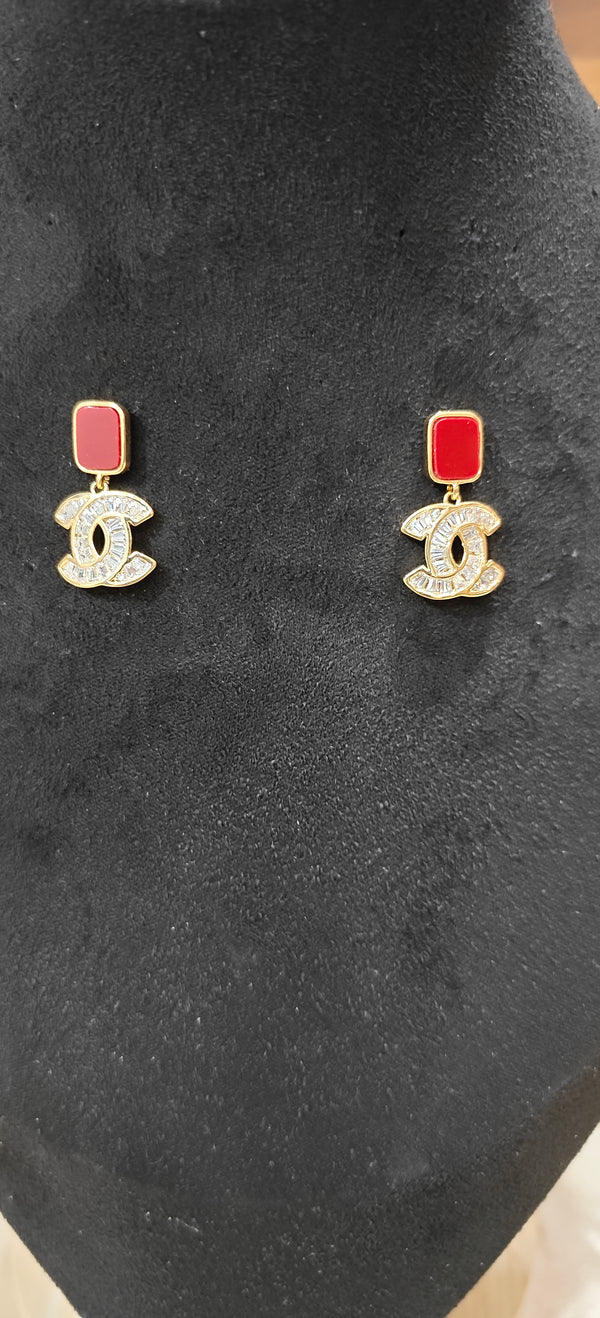 Ruby Radiance Drop Earrings