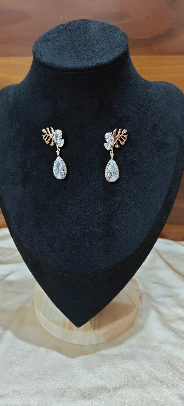 Rose Gold Teardrop Earrings