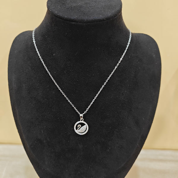 Graceful Swan Shimmer Necklace