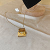 Love Letter Engraved Envelope Necklace