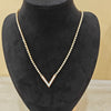 Radiant V Diamond Tennis Necklace