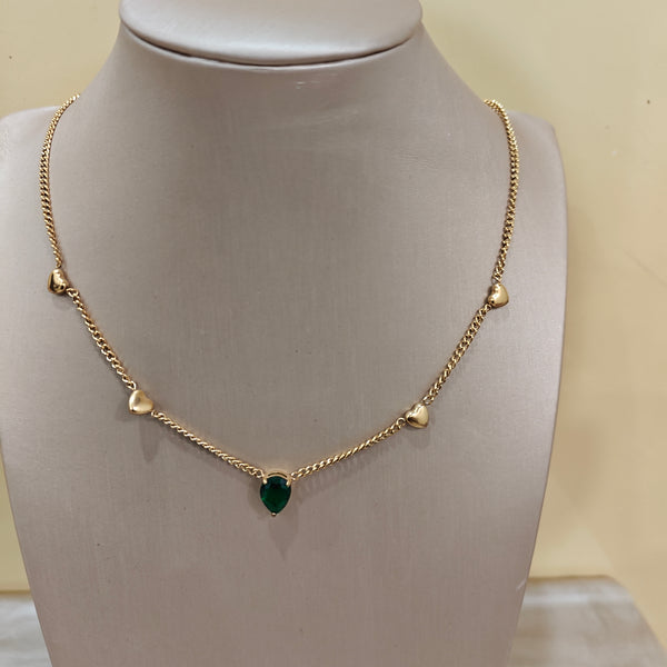 Emerald Heartbeat Necklace
