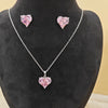 Pink Zirconia Pendant Set