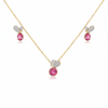 Blossom Pink Zirconia Pendant Set