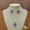 Amethyst Bloom Serenity Pendant Set