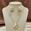 Timeless Pearl & Crystal Pendant Set
