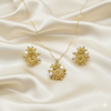 Gold & Pearl Pendant Set
