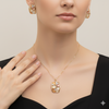 Elegance Gemstone Pendant Set