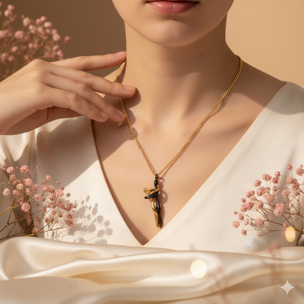 Eternal Embrace Couple Necklace