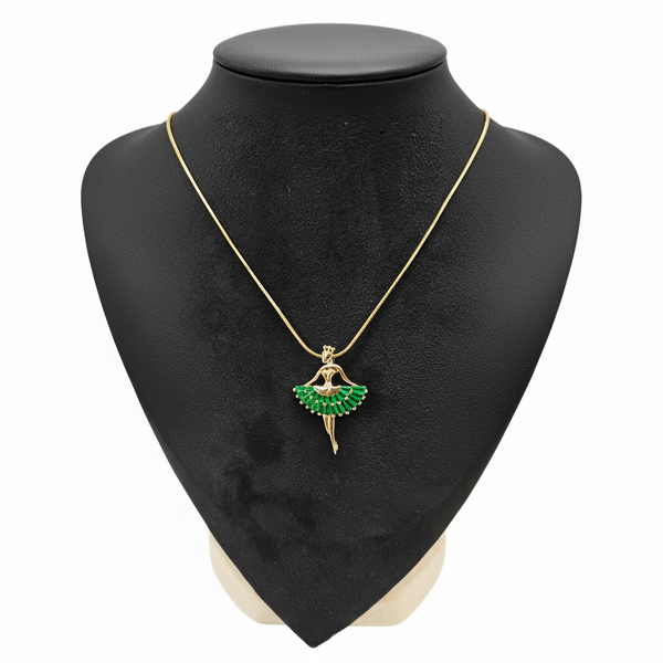 Emerald Ballerina Necklace