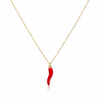 Fiery Charm Chili Necklace