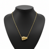 Golden Ribbed Elegance Necklace